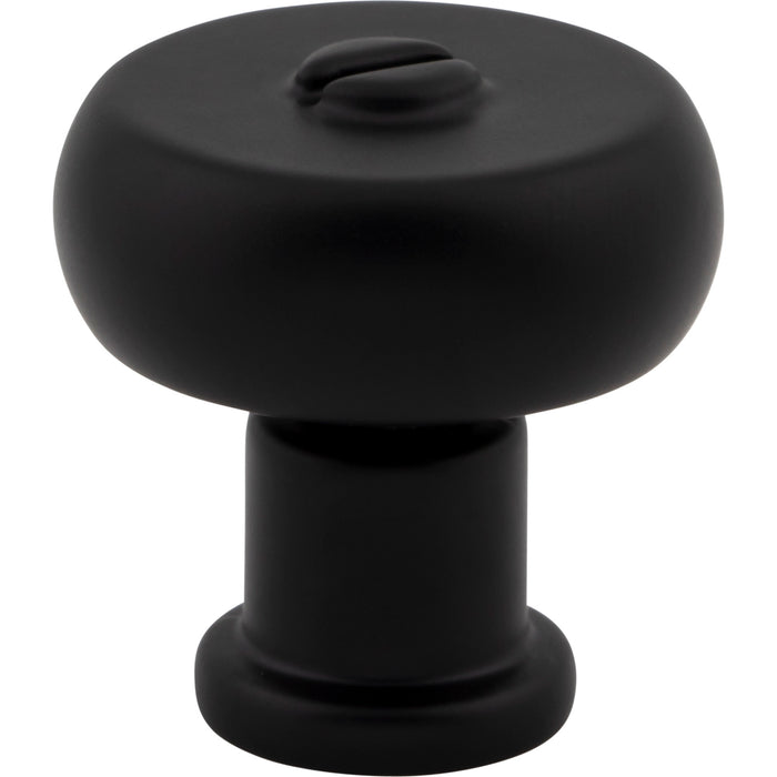 Atlas Homewares A980-BL Everitt 1 3/16in Diameter Round Knob Matte Black