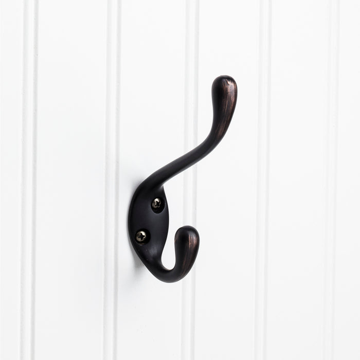 Elements YD40-450DBAC Wall Double Hook Brushed Oil Rubbed Bronze