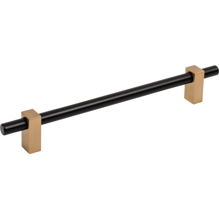 Jeffrey Alexander 478-192MBSBZ Larkin 2 192 mm Center-to-Center Bar Pull Matte Black w/Satin Bronze