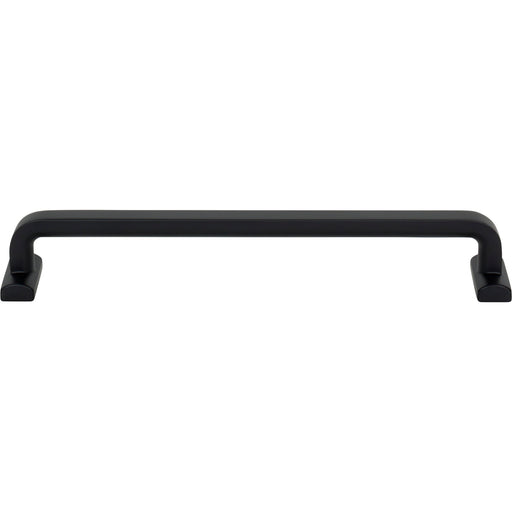Top Knobs TK3165BLK Harrison 7 9/16" Center to Center Bar Pull Flat Black - KnobDepot
