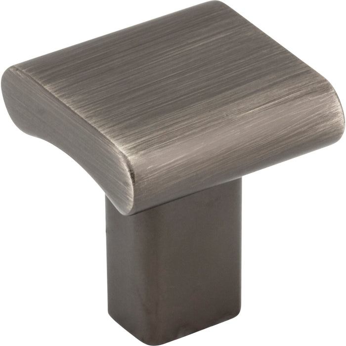 Elements 183BNBDL Park 1" Length Square Knob Brushed Pewter