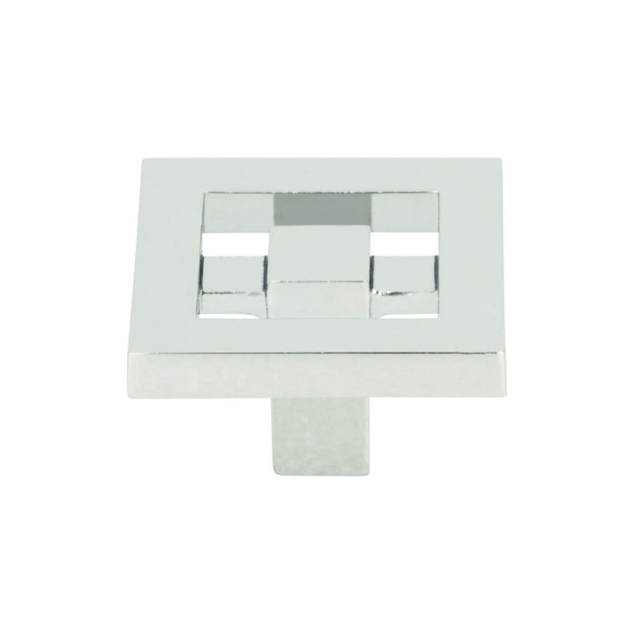 Atlas Homewares 260-CH Nobu 1 3/8in Length Square Knob Polished Chrome
