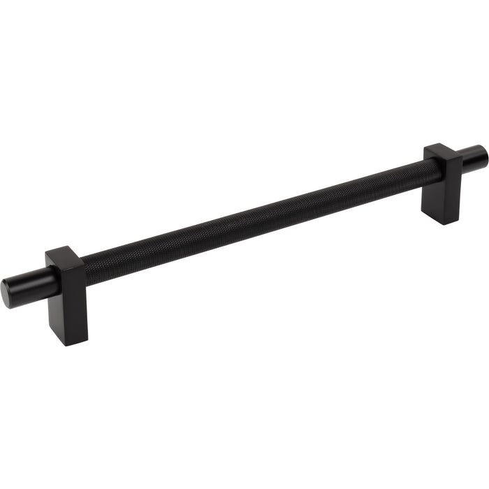Jeffrey Alexander 598-12MB Larkin 3 Knurled Center 12" Center-to-Center Appliance Pull Matte Black
