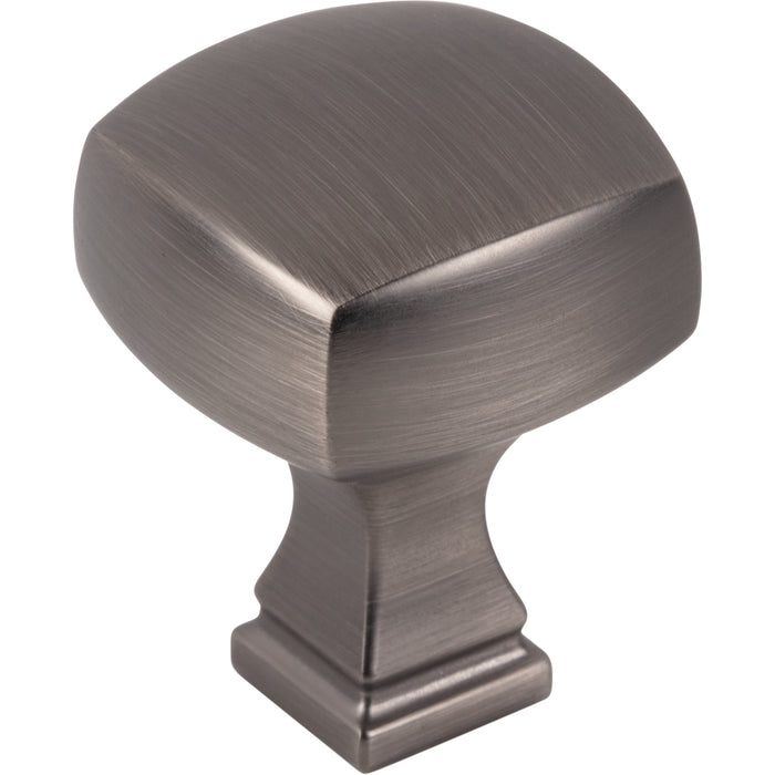 Jeffrey Alexander 278BNBDL Audrey 1-1/8" Diameter Square Knob Brushed Pewter