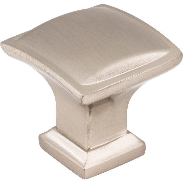 Jeffrey Alexander 435SN Annadale 1-1/4" Length Square Knob Satin Nickel