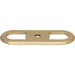Top Knobs TK3351HB Brockwell 2 3/4" Center to Center Pull Backplate Honey Bronze - KnobDepot
