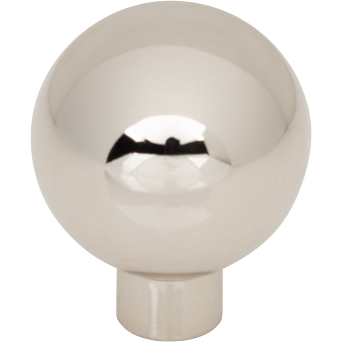Top Knobs TK3340PN Brockwell 1 1/8" Diameter Round Knob Polished Nickel - KnobDepot