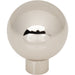 Top Knobs TK3340PN Brockwell 1 1/8" Diameter Round Knob Polished Nickel - KnobDepot