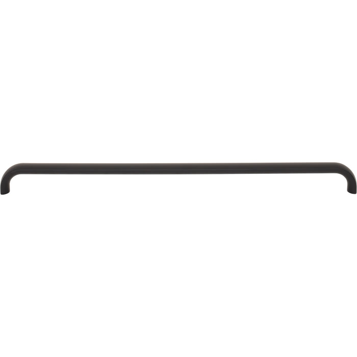 Top Knobs TK3347BLK Brockwell 12" Center to Center Bar Pull Flat Black - KnobDepot