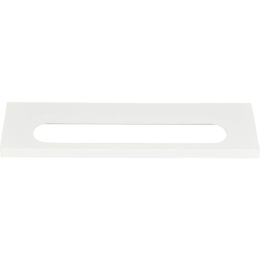 Atlas Homewares 365-WG Edge Pulls Modern Square 5 1/16in (129mm) Center to Center Finger Pull High White Gloss - KnobDepot
