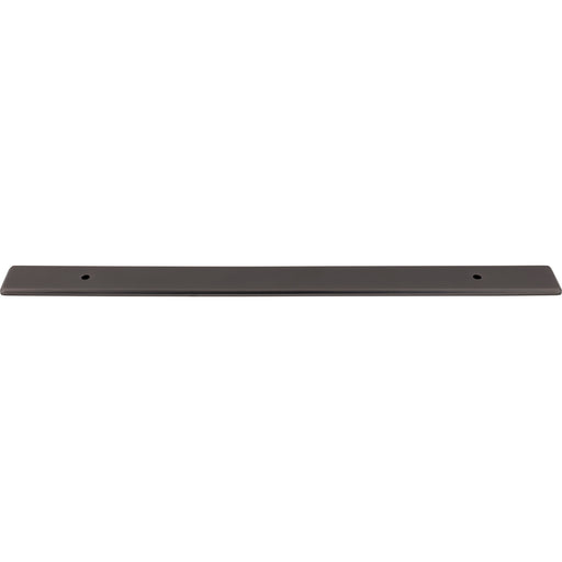 Top Knobs TK3287AG Radcliffe 12" Center to Center Pull Backplate Ash Gray - KnobDepot
