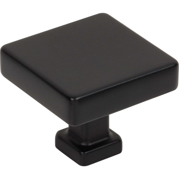 Jeffrey Alexander 229MB Nash Nash 1-3/8" (35mm) Diameter Square Knob Matte Black