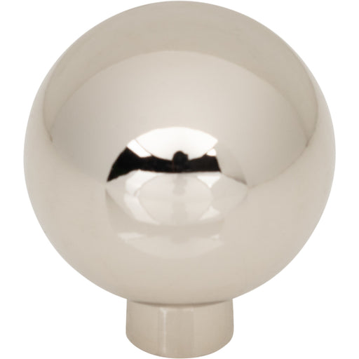 Top Knobs TK3341PN Brockwell 1 1/4" Diameter Round Knob Polished Nickel - KnobDepot