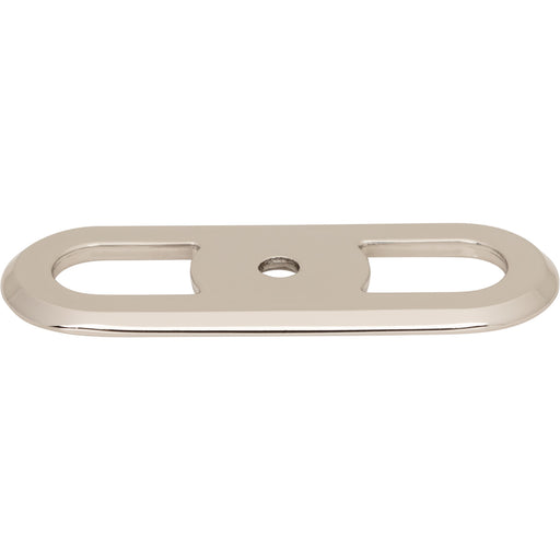 Top Knobs TK3351PN Brockwell 2 3/4" Center to Center Pull Backplate Polished Nickel - KnobDepot