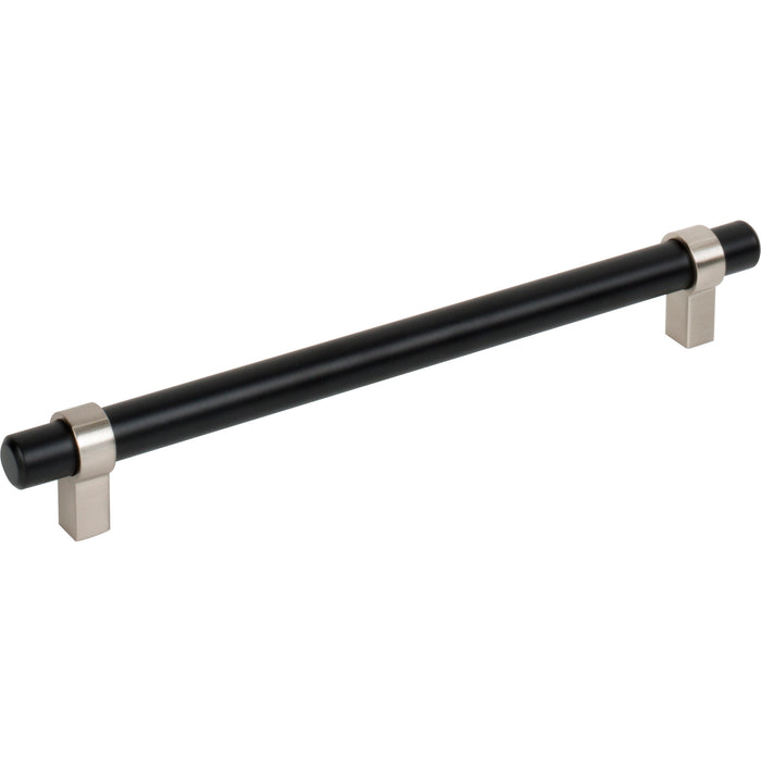Jeffrey Alexander 5192MBSN Key Grande 192 mm Center-to-Center Bar Pull Matte Black w/Satin Nickel