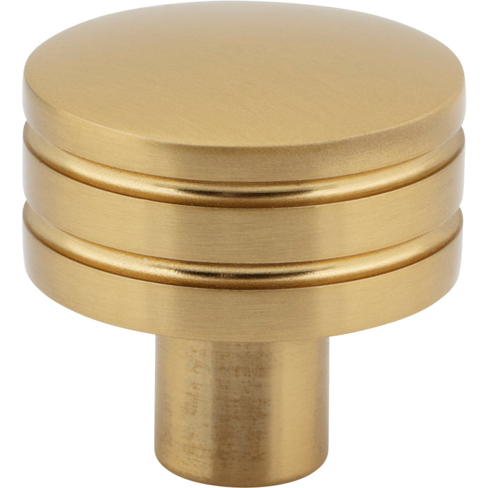 Atlas Homewares A950-WB Griffith 1 1/4in Diameter Round Knob Warm Brass