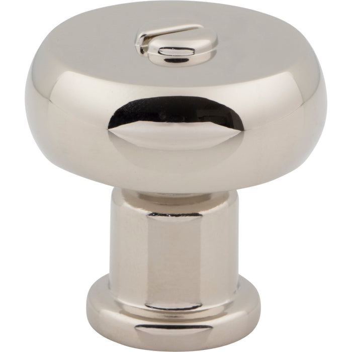 Atlas Homewares A980-PN Everitt 1 3/16in Diameter Round Knob Polished Nickel