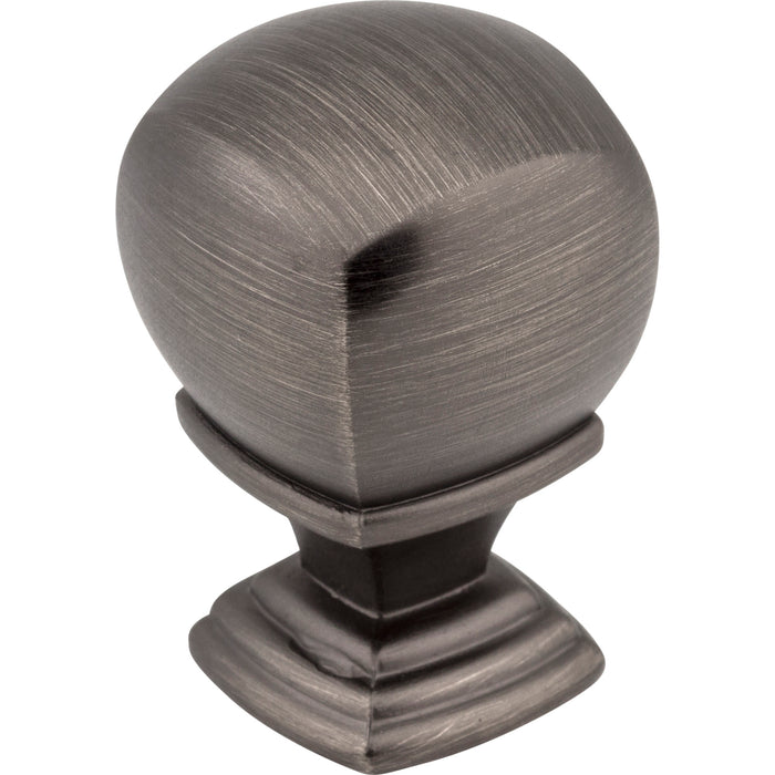 Jeffrey Alexander 188BNBDL Katharine Katharine 7/8" (22mm) Length Square Knob Brushed Pewter