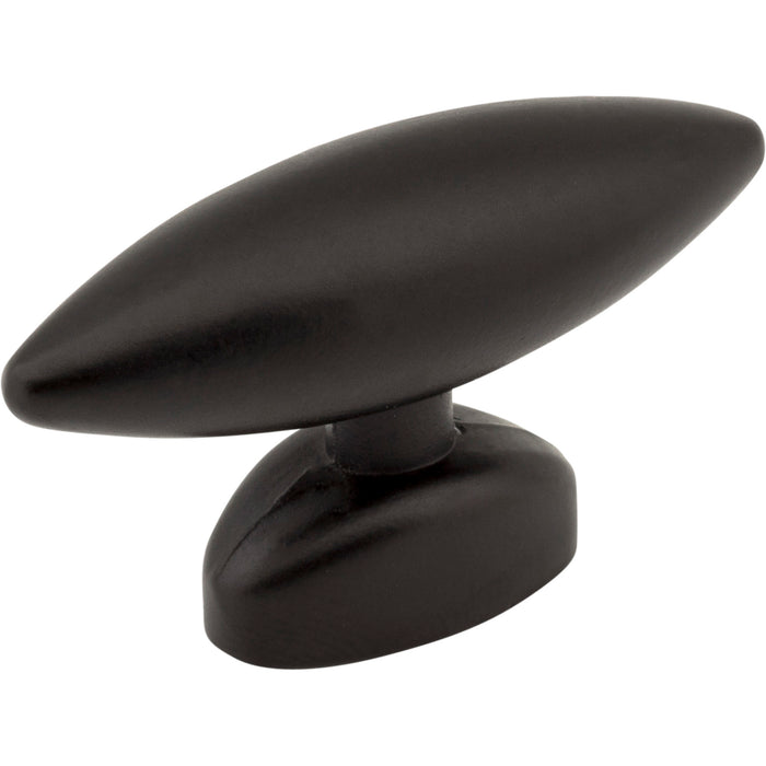Elements 413322 Verona 1-9/16" Length Oval Knob Matte Black