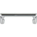 Top Knobs TK3132PC Florham 3 3/4" Center to Center Bar Pull Polished Chrome - KnobDepot