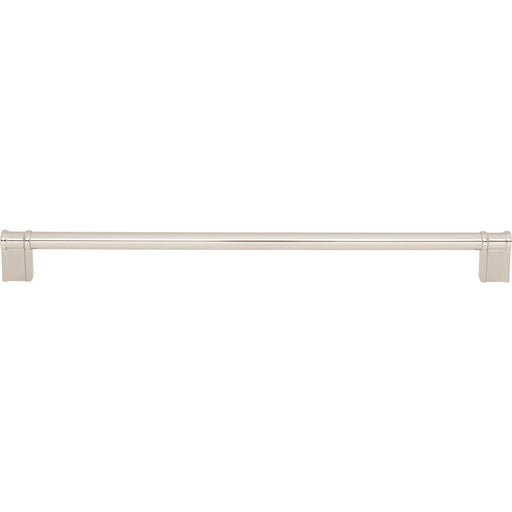 Top Knobs TK3387PN Newburn 12" Center to Center Bar Pull Polished Nickel - KnobDepot