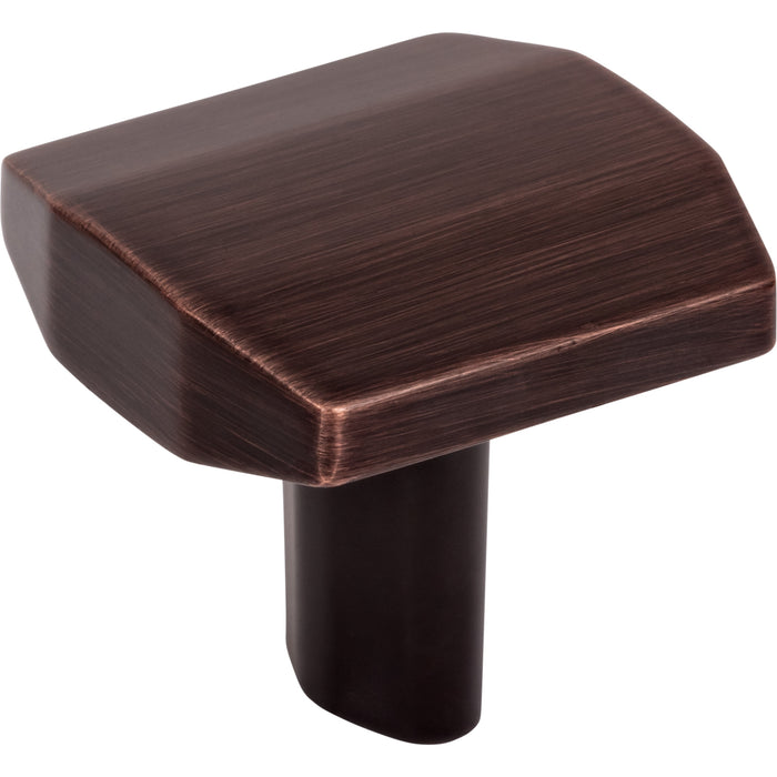 Elements 641DBAC William 1-1/4" Length Square Knob Brushed Oil Rubbed Bronze