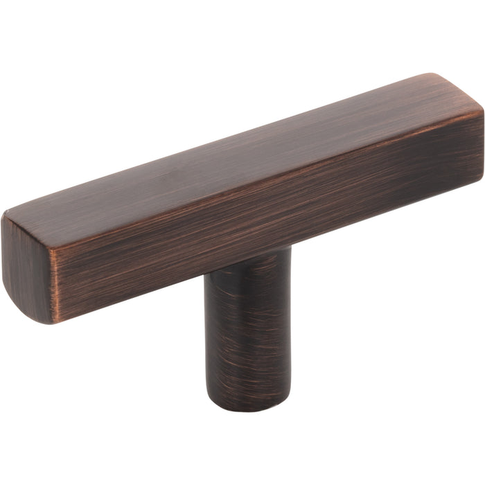 Jeffrey Alexander 845TL-DBAC Dominique 2-1/4" Length Bar Knob Brushed Oil Rubbed Bronze