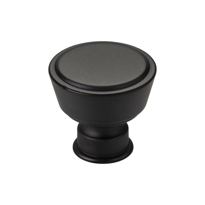 Top Knobs TK3120BLK Ormonde 1 3/8" Diameter Cylindrical Knob Flat Black - KnobDepot