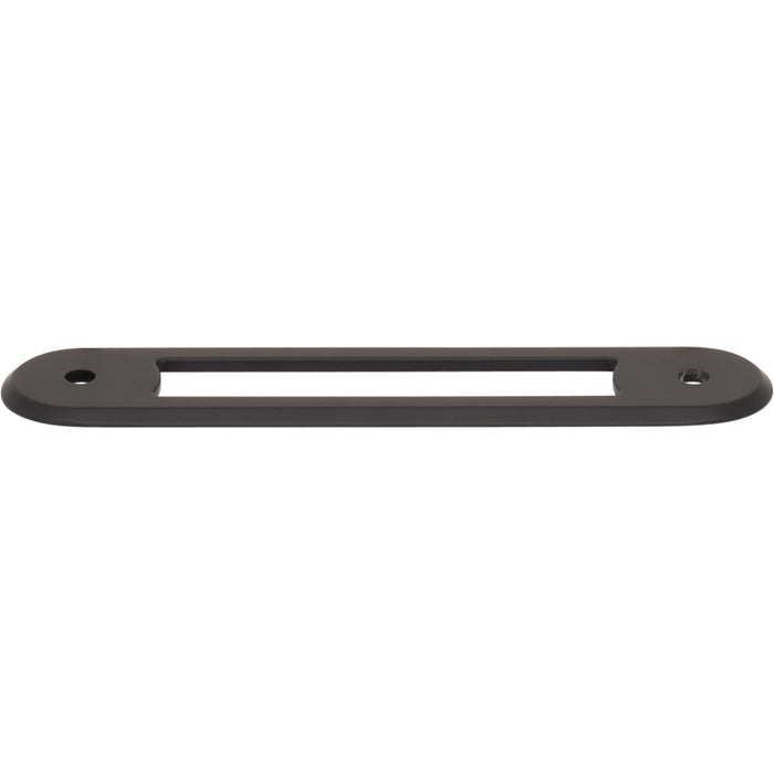 Top Knobs TK3352BLK Brockwell 3 3/4" Center to Center Pull Backplate Flat Black - KnobDepot