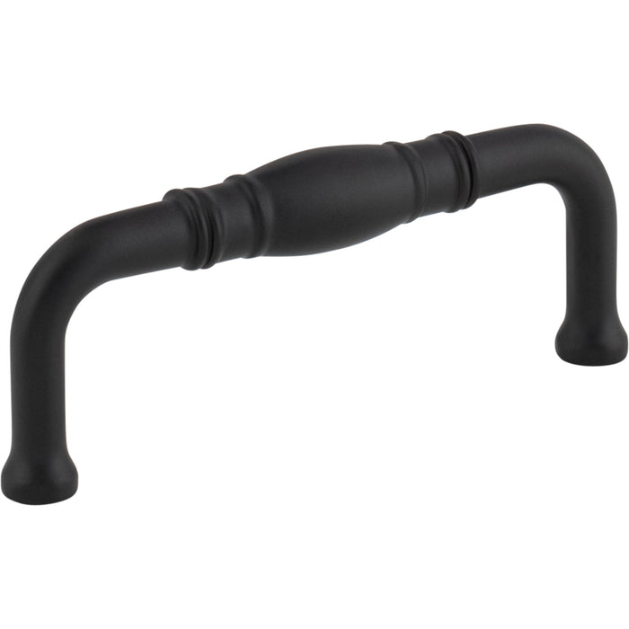 Jeffrey Alexander Z290-3-MB Durham 3" Center-to-Center Bar Pull Matte Black
