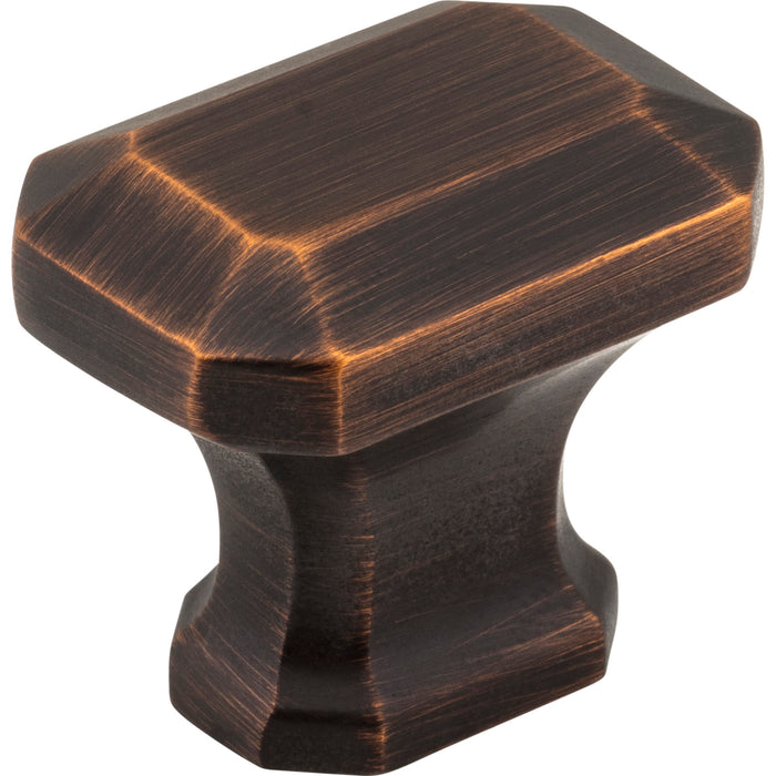 Jeffrey Alexander 165DBAC Ella 1-1/4" Length Rectangle Knob Brushed Oil Rubbed Bronze