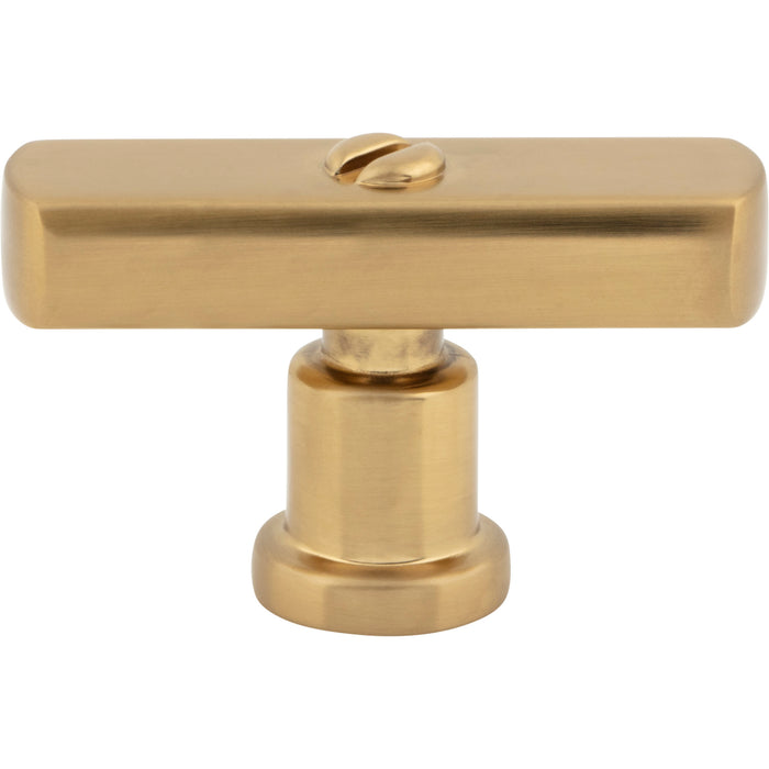 Atlas Homewares A981-WB Everitt 2in Length Bar Knob Warm Brass