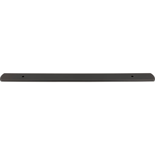 Top Knobs TK3277AG Wescott 12" Center to Center Pull Backplate Ash Gray - KnobDepot
