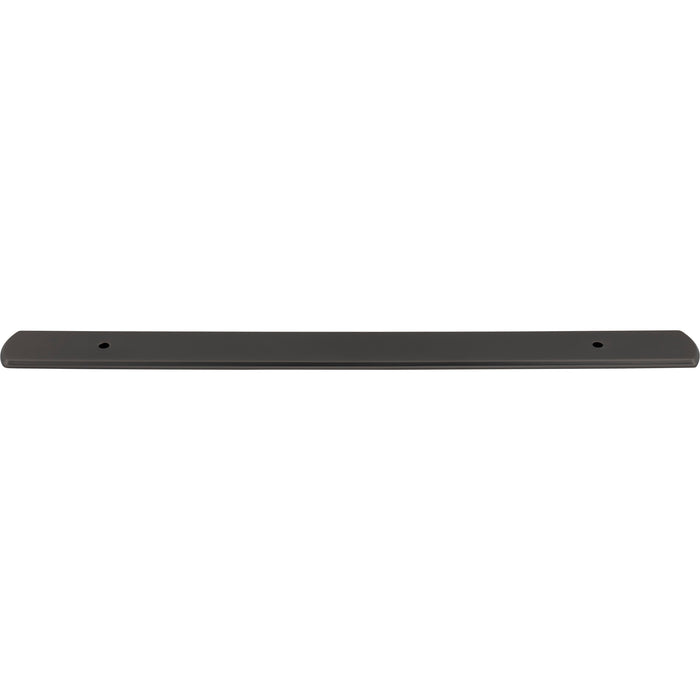 Top Knobs TK3277AG Wescott 12" Center to Center Pull Backplate Ash Gray - KnobDepot