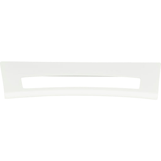 Atlas Homewares 363-WG Edge Pulls Mid Century 5 1/16in (129mm) Center to Center Finger Pull High White Gloss - KnobDepot