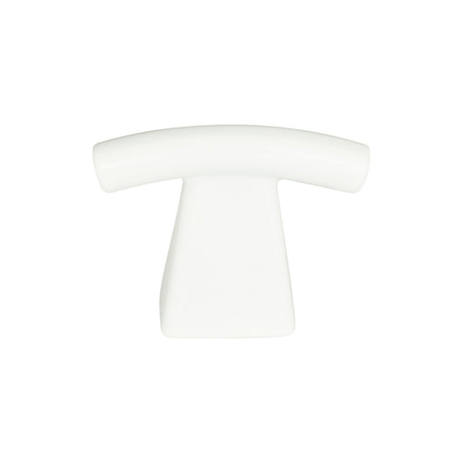 Atlas Homewares 305-WG Fulcrum 1 1/2in (38mm) Length Bar Knob High White Gloss - KnobDepot