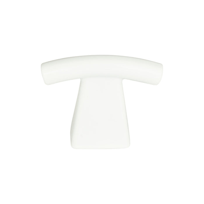 Atlas Homewares 305-WG Fulcrum 1 1/2in (38mm) Length Bar Knob High White Gloss - KnobDepot