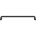 Top Knobs TK3167BLK Harrison 12" Center to Center Bar Pull Flat Black - KnobDepot