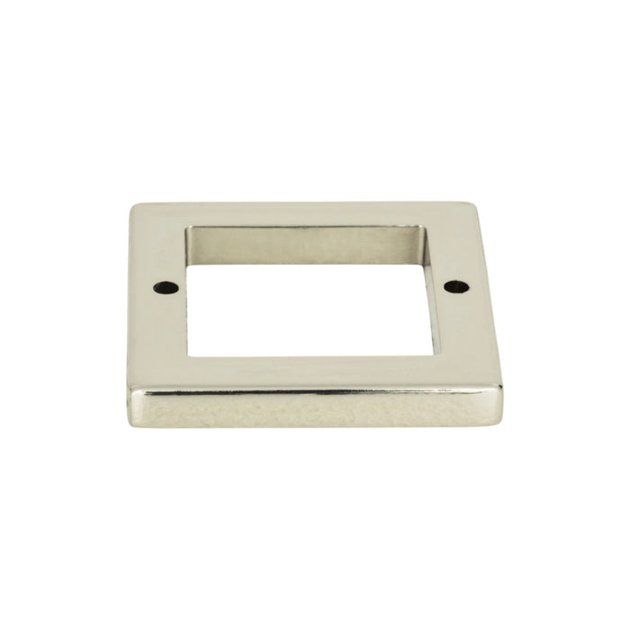 Atlas Homewares 393-PN Tableau Square 1 13/16in Center to Center Pull Backplate Polished Nickel