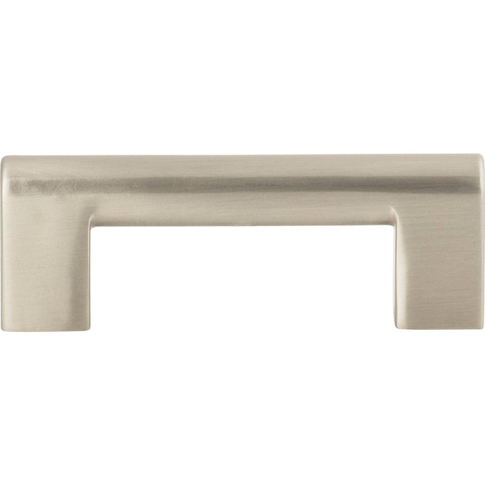 Atlas Homewares A878-BN Round Rail 3in Center to Center Bar Pull Brushed Nickel