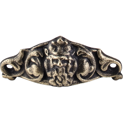 Top Knobs M258 Chateau Neptune 3 11/16in (94mm) Center to Center Cup/Bin Pull Dark Antique Brass - KnobDepot