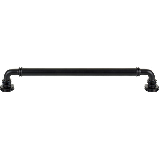 Top Knobs TK3145BLK Cranford 8 13/16" Center to Center Bar Pull Flat Black - KnobDepot