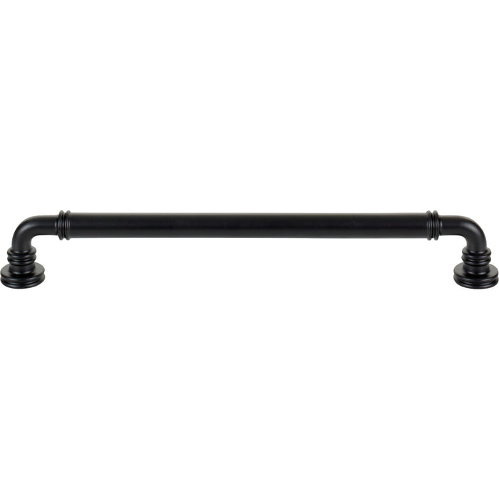 Top Knobs TK3145BLK Cranford 8 13/16" Center to Center Bar Pull Flat Black - KnobDepot