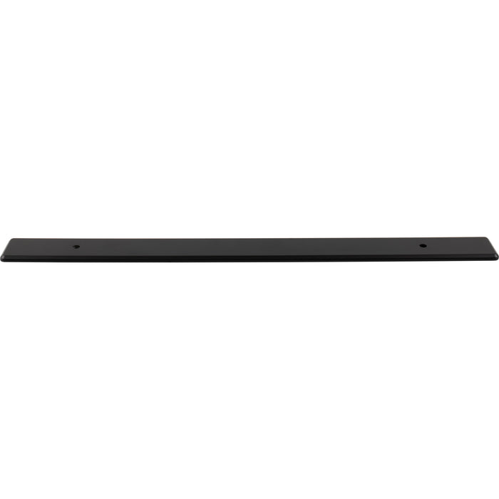 Top Knobs TK3287BLK Radcliffe 12" Center to Center Pull Backplate Flat Black - KnobDepot