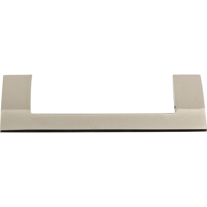 Atlas Homewares A905-PN Angled Drop 3 3/4in (95mm) Center to Center Bar Pull Polished Nickel - KnobDepot
