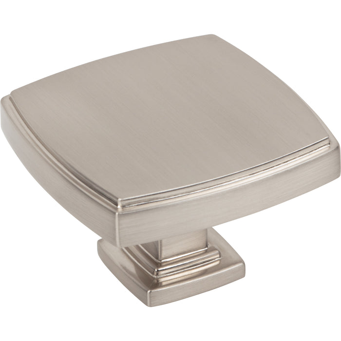 Jeffrey Alexander 141L-SN Renzo 1-3/4" Diameter Square Knob Satin Nickel