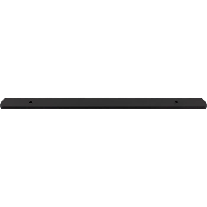 Top Knobs TK3277BLK Wescott 12" Center to Center Pull Backplate Flat Black - KnobDepot