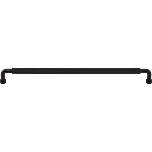 Top Knobs TK3267BLK Garrison 12" Center to Center Bar Pull Flat Black - KnobDepot