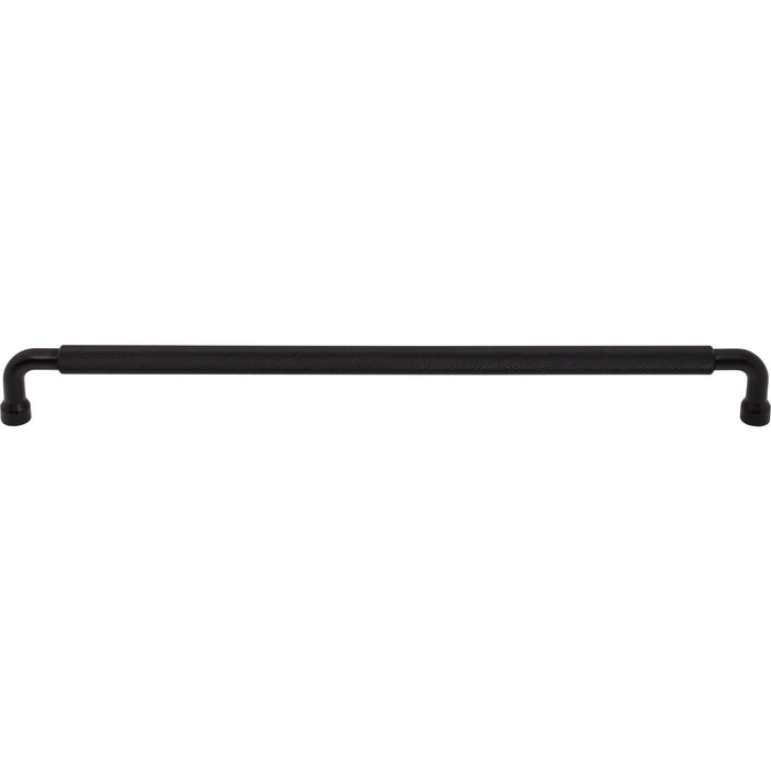 Top Knobs TK3267BLK Garrison 12" Center to Center Bar Pull Flat Black - KnobDepot