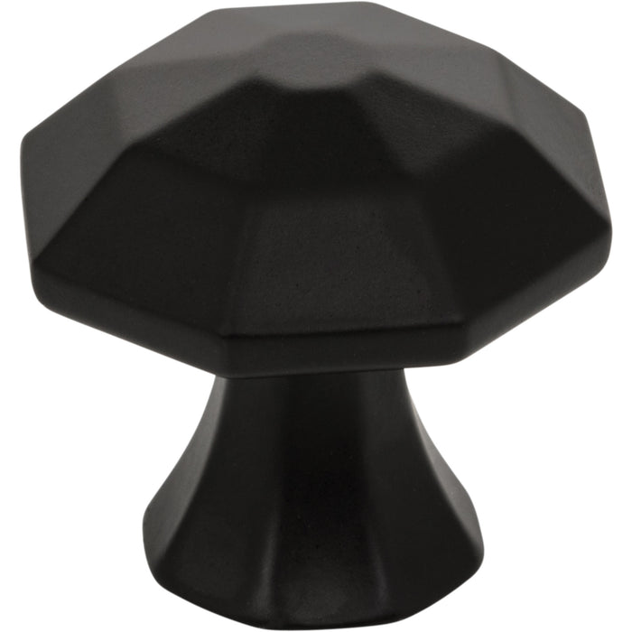 Jeffrey Alexander 678MB Wheeler 1-1/4" Length Geometric Knob Matte Black